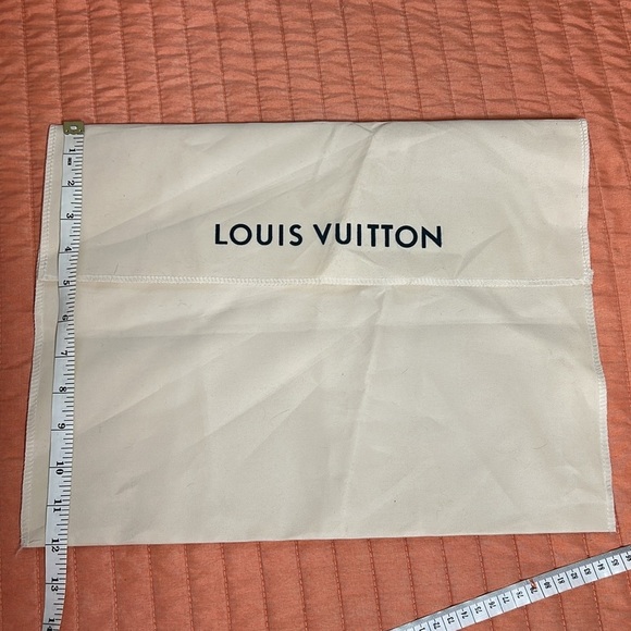 Louis Vuitton Paris Logo Dust Bag Beige Envelope Cream 12x16 - Picture 7 of 9